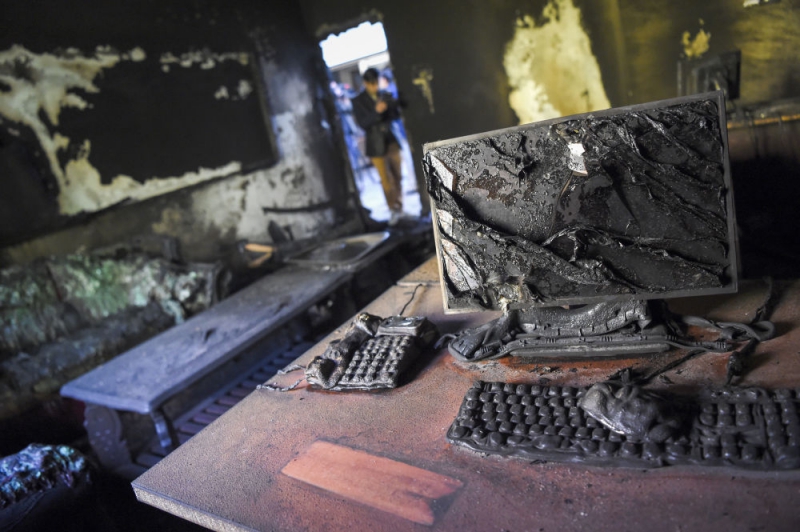 دانشگاه کابل  بعد از حمله افراد مسلح